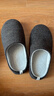 内泊（NEIBO）乳胶棉拖鞋男冬季女士室内家居鞋天大码防滑防臭橡胶软底羊毛茶48 实拍图