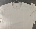 优衣库男装女装柔软圆领T恤/休闲长袖上衣25秋冬新款479783 31 米色 M 实拍图