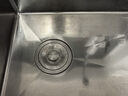 松派厨房水槽304不锈钢水槽双改大单槽水池盆洗菜盆台下盆洗碗槽 左排水槽0涂层-祼盆（无龙头） 780*430mm【国标SUS304假一赔十】 实拍图