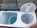 YANGZI扬子集团洗衣机半自动老式家用双桶大容量双缸洗衣机蓝光 洗脱双筒小型波轮 20.5KG 【洗13+7.5脱|透明面板|强电机】 实拍图