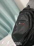 袋鼠双肩包男士背包大容量行李旅游包学生书包女初中商务笔记本电脑包 黑色配红标 实拍图