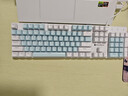 机械革命 耀·K330机械键盘 有线键盘游戏键盘 104键混彩背光键盘 全键无冲 电脑键盘 白蓝色 红轴 实拍图