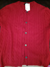 优衣库女装纽花圆领针织开衫/毛衣外套空调衫通勤秋冬新款481477 16 红色 M 实拍图