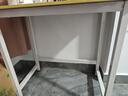 舒客艺家 电脑桌台式小户型小桌子家用学习桌写字办公书桌电竞长条桌子 木纹白架单桌80*50*74 加固电脑桌 实拍图
