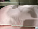 紫罗兰蚕丝枕头枕芯 成人护颈椎家用低枕儿童薄睡眠单人睡觉助眠 【已质检】 A类 单只 粉色 低枕 3cm -睡下高度 48*74cm成人枕 实拍图