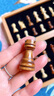 DALYKATE【人气推荐】国际象棋实木高档儿童磁性便携西洋棋子国际象棋比赛 24cm小号象棋(送双后) 实拍图
