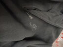 探拓（TECTOP）抓绒衣 户外加厚保暖女抓绒衣纯色立领半开衫柔软舒适抓绒衣 WZRY034 女款黑色 L 实拍图