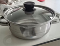 【加高】不锈钢汤锅加厚家用加高煲汤大容量煮粥炖锅 小号【18cm】汤锅+玻璃盖 实拍图