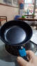 【亏本清仓】韩式麦饭石色不粘锅平底锅铁锅电磁炉不带盖 黑色小煎锅 16cm 实拍图