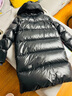 高梵黑金鹅绒服先锋4.0六格男女同款中长款冬季羽绒服外套 黑色 S 实拍图