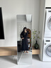千禧华府全身镜穿衣镜落地镜子挂门服装店试衣防爆壁挂镜一体简约白50*160 实拍图