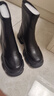 他她TATA喵爪靴2025秋冬百搭时装靴女短靴新款弹力靴 黑色 36 实拍图