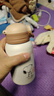 史努比（SNOOPY）儿童保温杯带吸管直饮男女小学生316不锈钢喝水杯子双盖壶500ml咖 实拍图