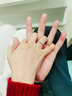 中国黄金（CHINA GOLD）S925银一见钟情戒指男女款情侣一对指环结婚新年节生日礼物送女友 【今/次日达】一见钟情情侣对戒 实拍图