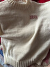 策息半高领毛衣男春秋冬季加绒加厚套头线衣潮牌宽松打底针织衫外套 白色 XL -建议110-140斤左右 实拍图