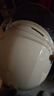 京东京造电动车头盔3C认证男女士款春夏四季盔透气轻便摩托车电瓶车安全帽透明短镜 米白色54-58cm头围 实拍图