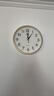 康巴丝（Compas）挂钟客厅 12英寸简约静音客厅石英钟表挂墙时钟 C2866 金色30.5cm 实拍图