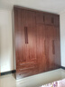 小木窝衣柜 实木衣柜简约平开门家用卧室家具新中式黑胡桃大容量收纳柜 四门衣柜 高度240cm 实拍图