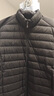优衣库男装女装高级轻型羽绒茄克便携立领外套排骨夹克478273 478273/09黑色 L 实拍图
