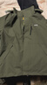 JEEP冲锋夹克衣男女同款三合一两件套保暖防风加绒外套 军绿 XL 实拍图