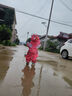 lemonkid儿童雨衣男童女宝宝雨披斗篷式小学生雨具 贝莉魔法独角兽连体 M 实拍图