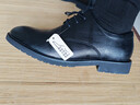 卡帝乐鳄鱼（CARTELO）软牛皮男士皮鞋商务正装鞋男内增高男鞋加绒皮鞋男9585 黑色 41 实拍图