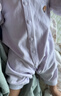 贝瑞加（Babyprints）宝宝连体衣2件装婴儿纯棉四季衣服长袖爬服柔软哈衣家居内衣绿80 实拍图
