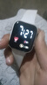 高颜值LED电子手表时尚方形学生科技感超强夜光数字个性运动 太空白 实拍图