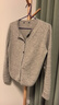优衣库女装羊绒圆领针织短开衫/25秋冬新款479672 03 灰色 2XL /165/100B 实拍图