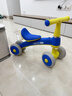 儿童平衡车1-3岁宝宝滑行车溜溜车学步车扭扭车三轮车礼物玩具 清新蓝 升级款 声光音乐+水壶架 实拍图