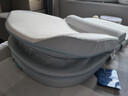 史威比（Sweeby）防吐奶斜坡垫婴儿斜坡枕新生儿防压哄睡床中床宝宝喂奶神器 雀湖绿 丨椰棕床垫 丨 免抱起升降 实拍图