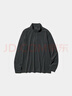 优衣库柔滑弹力摇粒绒半拉链套头衫/长袖男装481184 54 绿色 2XL 实拍图