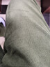 马登工装Easypants软壳防水加绒长裤子男春冬抗静电直筒裤男士休闲裤 灰绿色 【西裤男款加厚/高级感裤子/工装裤配马丁靴】 L （偏大，建议拍小一码） 实拍图