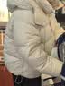 鸭鸭秋冬新品短款羽绒服女加厚连帽面包服2026冬季韩版泡芙小个子外套 米色 M （建议105-120斤） 实拍图