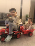 网红儿童拖拉机玩具车可坐人电动带斗仿真大号男孩儿童电动工程车 中国红电动拖拉机+可拆卸后斗 晒单实拍图