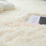 梦蜓（MOON TIME）长绒丝毛客厅地毯茶几卧室飘窗床边毯垫  简约白160*230cm 实拍图