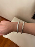 唯一（Winy）银手镯足银9999实心镯子纯银饰品生日新年圣诞礼物送女朋友妈妈 实拍图