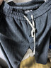 大嘴猴（paul frank）休闲裤男士秋冬季潮流直筒裤子男麦穗纹宽松长裤男裤 深灰色 XL 实拍图