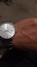 上海手表男自动机械表国产男士品牌商务钢带腕表日历防水送男友礼物 银壳白盘【40MM表盘 简约经典】 实拍图
