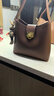 viney牛皮包包女包品牌水桶包轻奢单肩斜挎包生日元旦礼物送女生女友 实拍图