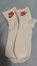耐克(NIKE)袜子男女同款 吸汗透气运动袜 短袜三双装DX5074-911白L 实拍图