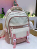 爱迪生发明家小学生书包1-3-6年级背包减负护脊女孩双肩包高颜值 k013-3s 粉色 实拍图
