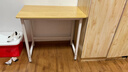 舒客艺家 电脑桌台式小户型小桌子家用学习桌写字办公书桌电竞长条桌子 木纹白架单桌80*50*74 加固电脑桌 实拍图
