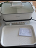 美的（Midea）电火锅 鸳鸯锅 火锅专用锅超薄钛陶速沸分体式0氟6.5L电煮锅电热锅多功能锅HGS3322R1 实拍图