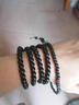 戚小米黑檀木手串男士108颗佛珠紫光檀男士手链女士文玩手把件木质串珠 8MM 实拍图