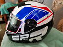 HNJ摩托车头盔男女全盔新3C国标认证四季通用越野机车A1夏季头盔 黑红脉冲（标配透明片) 均码 实拍图
