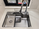 箭牌（ARROW）【焕新补贴】日式厨房水槽大单槽聚宝盆0涂层304不锈钢集渣洗菜盆 【聚宝盆压纹】65*48-铜防溅龙头 实拍图