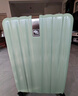 汉客行李箱女拉杆箱男登机箱镇店之宝双层拉链密码箱子旅行箱20英寸绿 实拍图