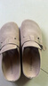 拉夏贝尔女鞋勃肯鞋女新款百搭外穿一脚蹬懒人平底包头鞋女-SLX133 沙色38 实拍图