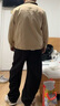 名创优品（MINISO）美式飞行夹克男士秋冬新款潮牌宽松休闲工装棉服外套男大码派克服 【斜纹拼色夹克】卡其 -秋款 3XL (体重180-200斤) 实拍图